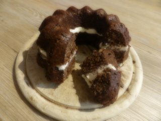 Schokokuchen mit Frischkäsefüllung